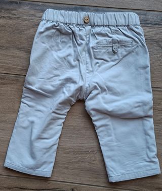 Pantaloni bimbo grigi con bottoni