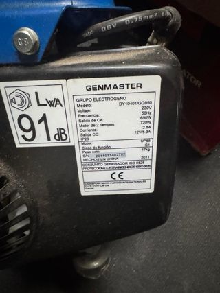 Generador Genmaster GG950