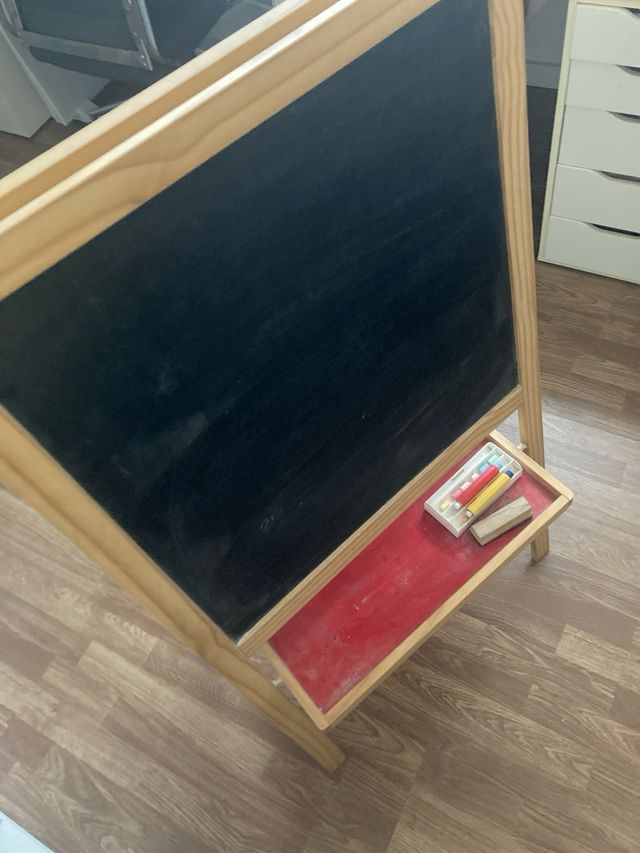 Pizarra Tiza/Rotulador con Papel