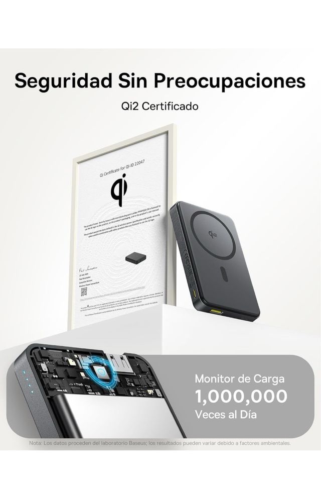Baseus Airpow II Qi2 Batería Magnética 10000mAh