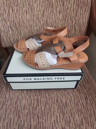 Sandalias de piel 48 horas mujer