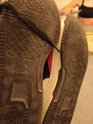 Zapatillas Puma Altas Rojas y Blancas, auténticos.