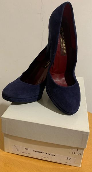 Decolleté donna MARC.MARZIALI blu tacco 37