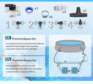 Kit Bypass Piscina Tubería y Manguera