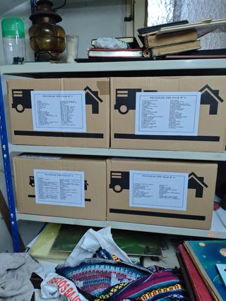 Cajas de Películas VHS