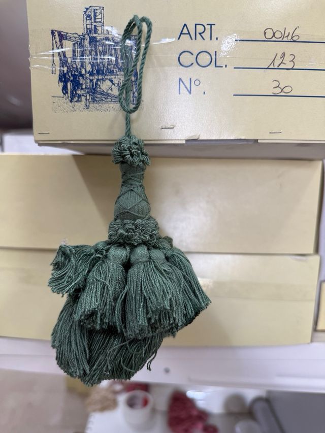 Passamaneria nappa fiocco porta chiave medio 2