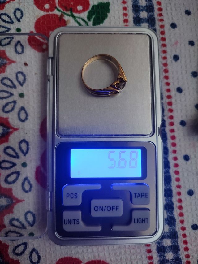 Anillo Oro 18k Circonita Cúbica 5,68g