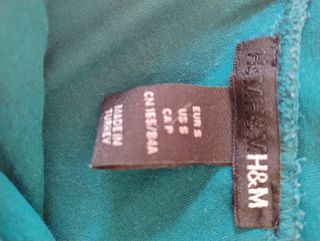 Blusa monospalla H&M color petrolio