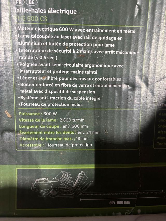 Cortasetos Parkside con funda