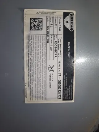 Caldera Ariston Clas One Gris y Blanca