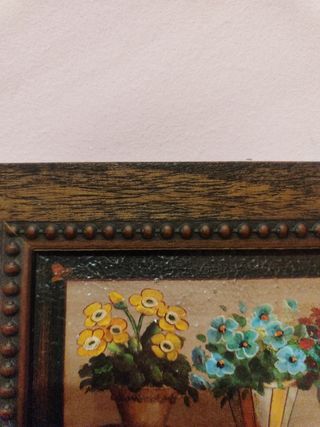 Bonito cuadro de cestas de flores