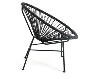 Silla Kave Home Negra Samantha (tipo Acapulco)