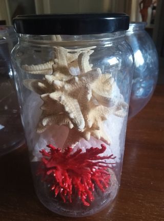 Lote de 2 peceras de Plástico con decoración