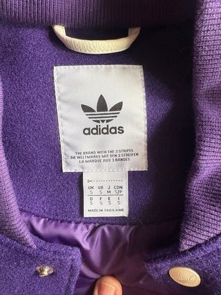 Chaqueta Bomber Real Madrid Adidas Morada