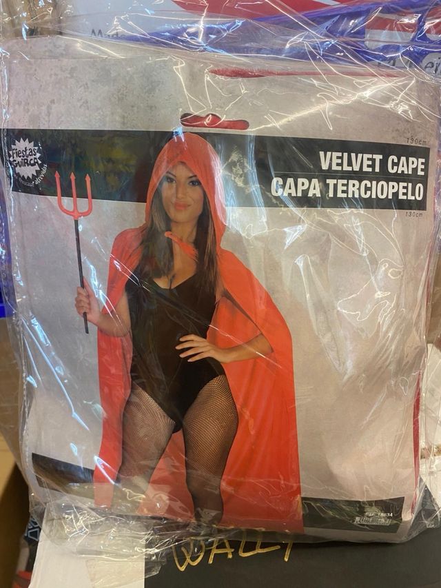 Capa Terciopelo Roja Fiestas Guirca