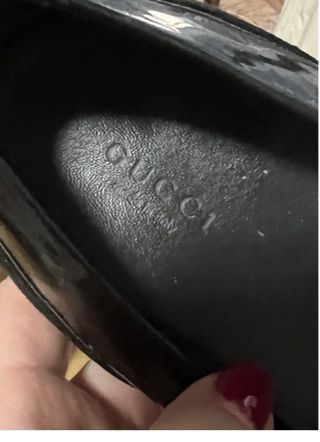 Scarpe basse Gucci nere con morsetto