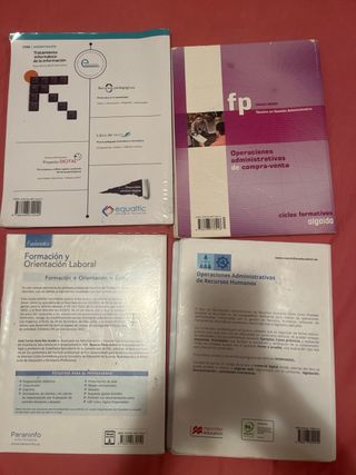 lote de libros grado medio administración y gestio