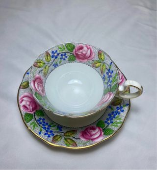 Taza de té porcelana inglesa Aynsley