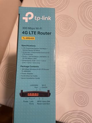 TP-Link Router Wi-Fi 4G LTE TL-MR6400