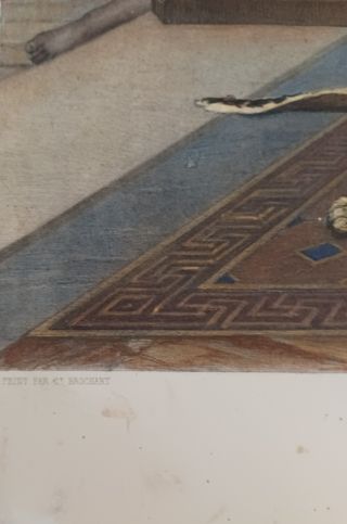 Incisione su acciaio "Marchand de Statuettes" '800