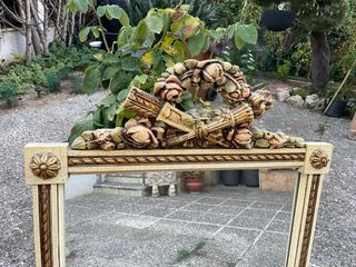 Espejo antiguo restaurado siglo XVI