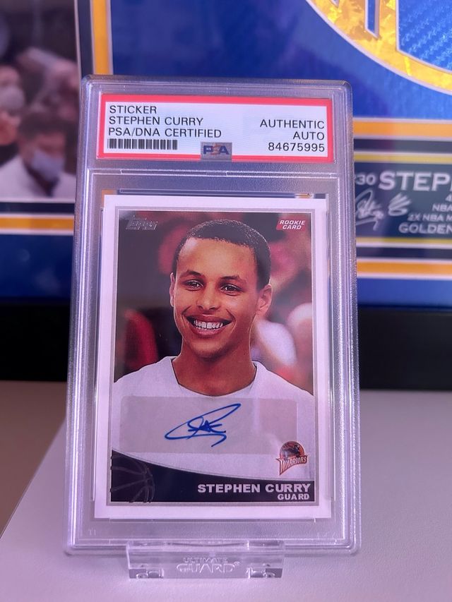 Stephen Curry Tarjeta Novato Firmada PSA/DNA Auth