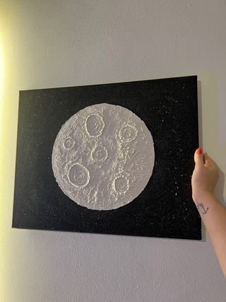 Cuadro Luna Hecho a Mano