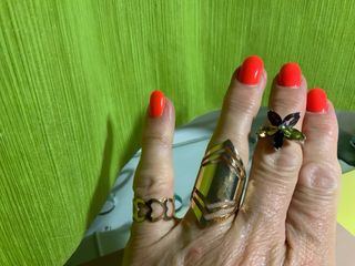 Lote Anillos de bisutería dorados y plateado