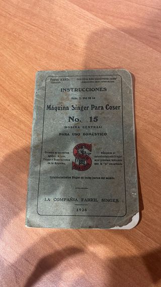 Máquina de coser Singer del 1926
