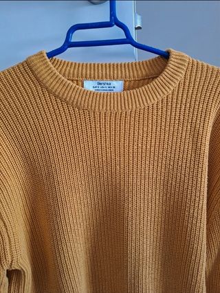 Jersey Bershka amarillo hombre