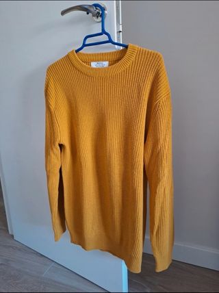 Jersey Bershka amarillo hombre