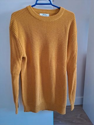 Jersey Bershka amarillo hombre