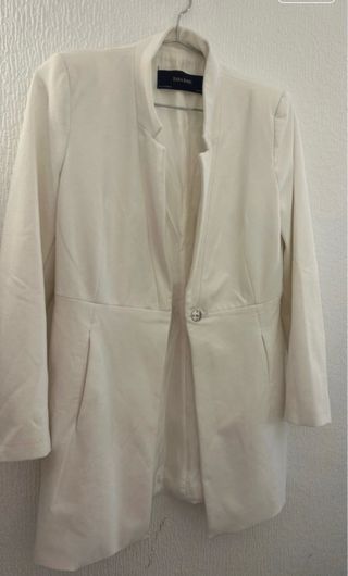 Saco grueso de paño mostaza elegante