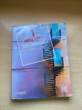libro 1 bachillerato matemáticas