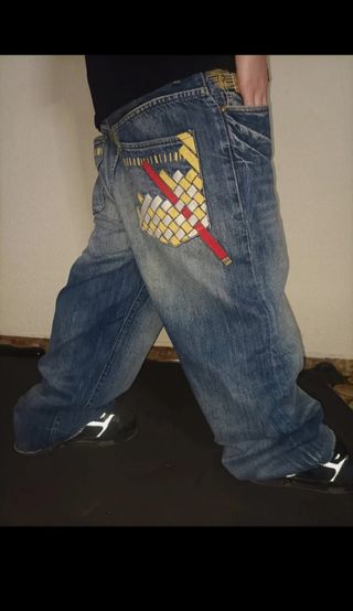 Ecko Baggy Jeans Azules