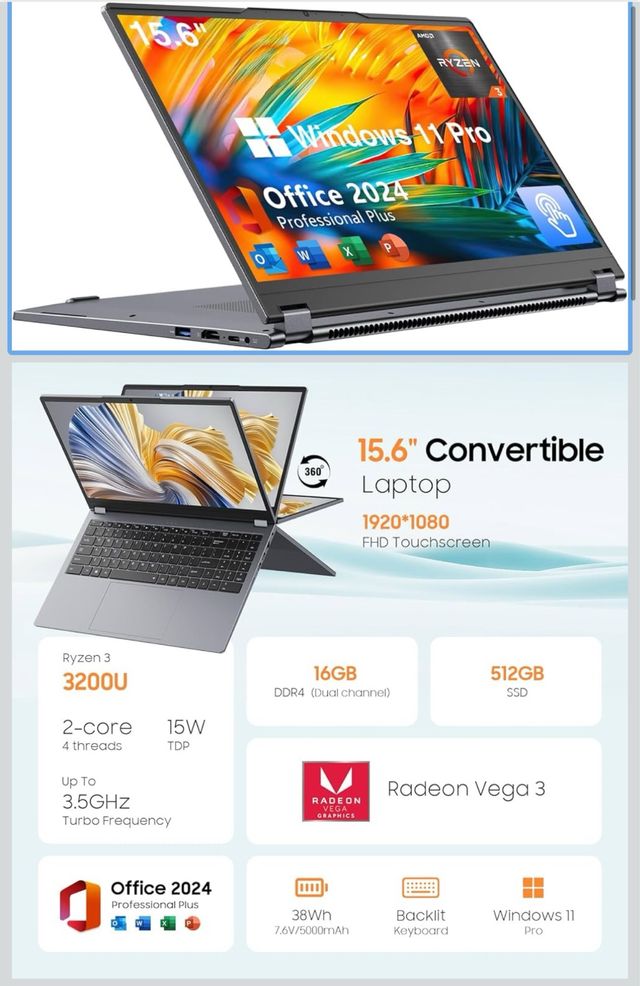 Portátil Táctil Convertible - Sin Abrir