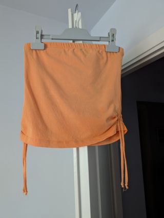 Top naranja o blanco o rosa o azul, con cordón lat