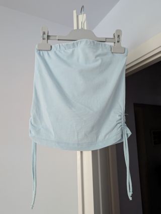 Top naranja o blanco o rosa o azul, con cordón lat