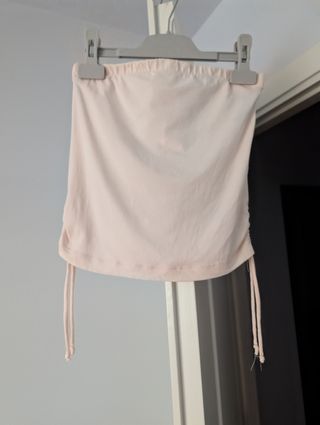 Top naranja o blanco o rosa o azul, con cordón lat