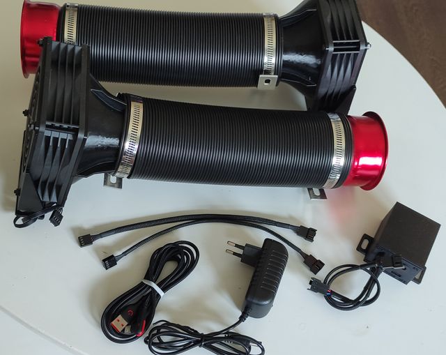 Windsimulator: Tubos flexibles