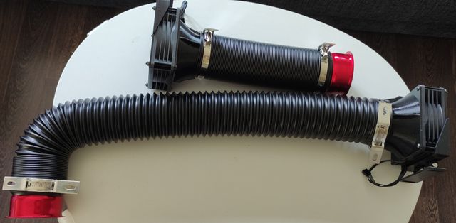 Windsimulator: Tubos flexibles