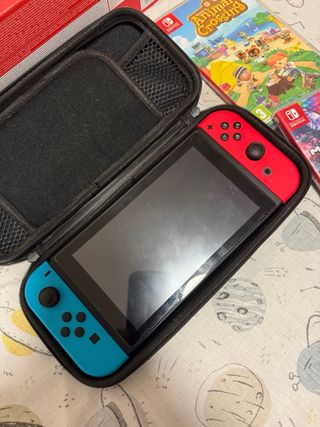 Nintendo Switch Azul/Rojo + Juegos