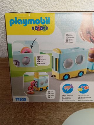 Playmobil 1.2.3 Camión de Donuts 71325
