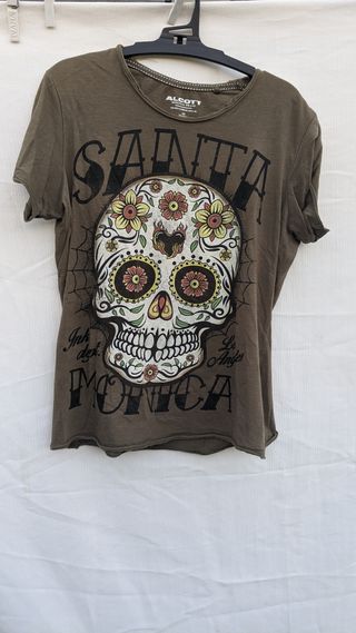 T-shirt Alcott Teschio S Verde Kaki