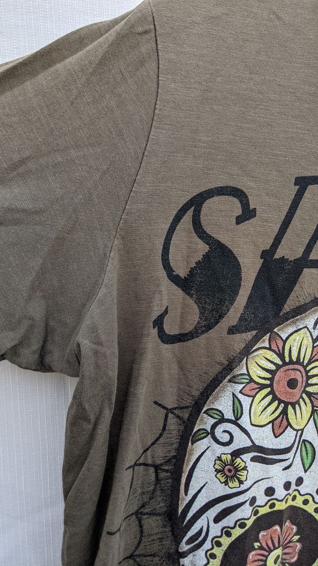 T-shirt Alcott Teschio S Verde Kaki