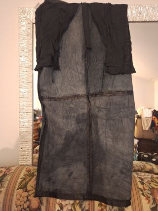 Gonna vera pelle vintage nera 36