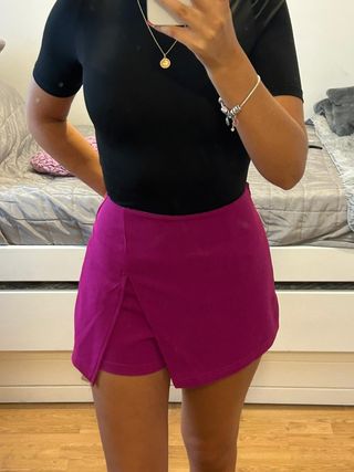 Falda Pantalón Rosa Fucsia Talla S