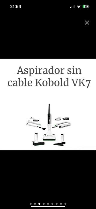 Aspiradora Vorwerk VK7 con Accesorios