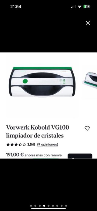 Aspiradora Vorwerk VK7 con Accesorios