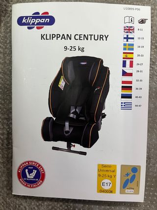 Silla Klippan Century contramarcha